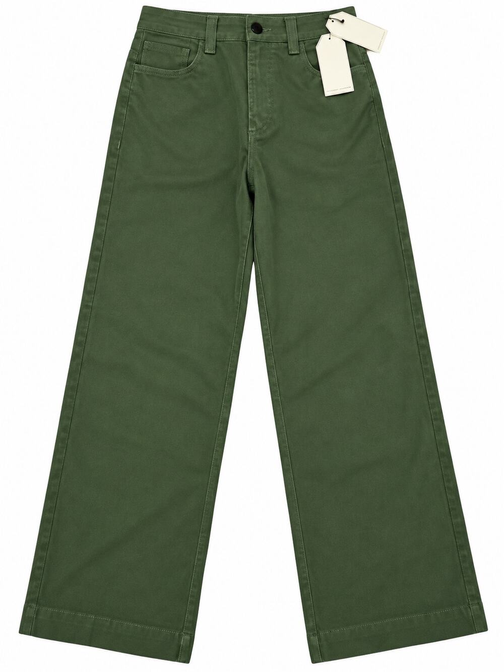 Universal Standard Duffle Bag Olive Twill Crop Pants High Rise Straight Leg NWT
